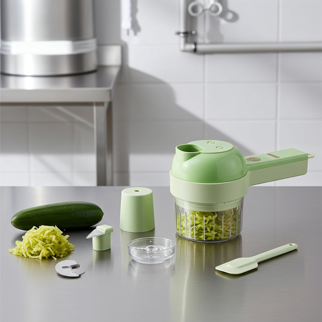 4 in 1 Portable Electric Vegetable Cutter Set